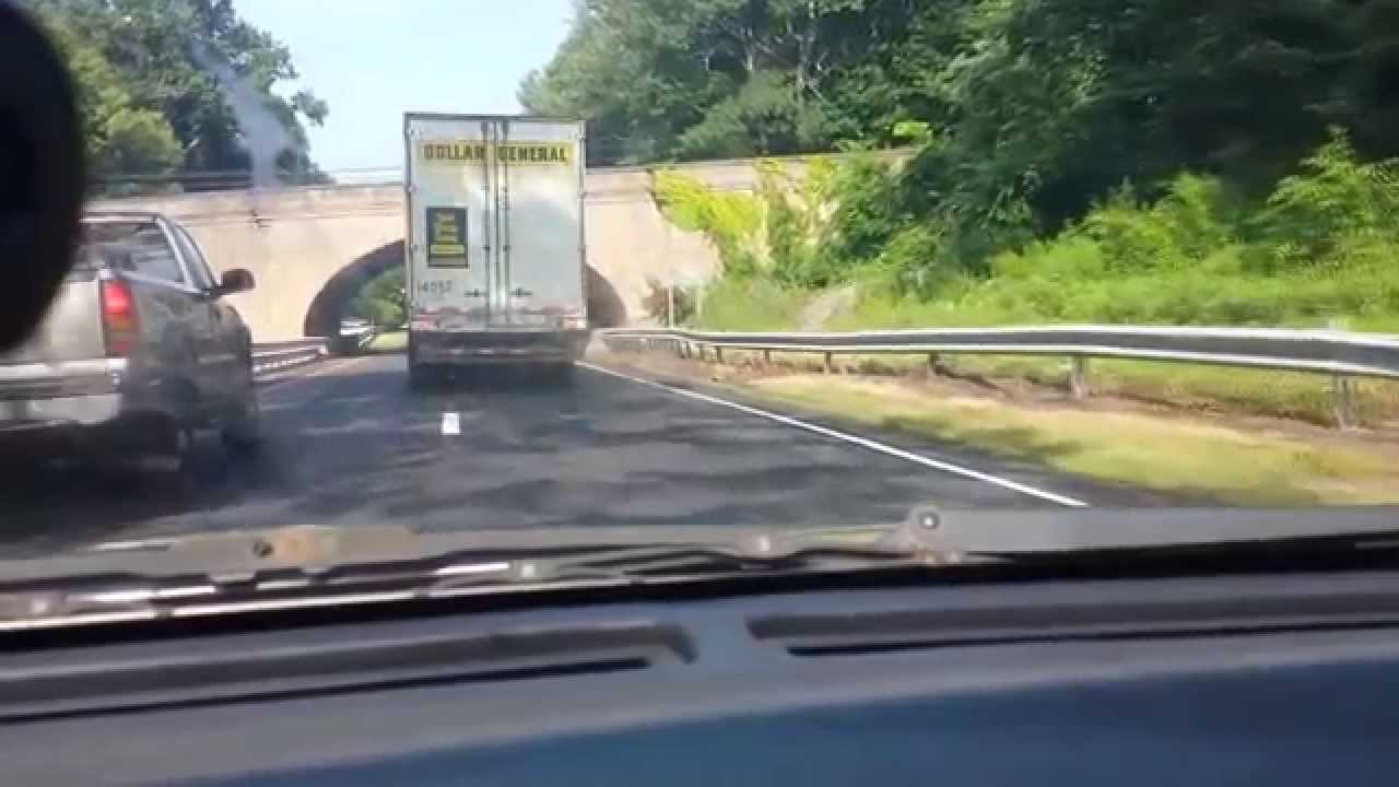 Tractor Trailer Merritt Parkway Connecitcut Low Bridge