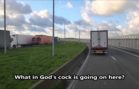 EPIC HUNGARIAN TRUCKER RUNS THE CALAIS MIGRANT GAUNTLET